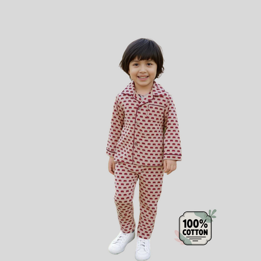 100% Cotton Little Maharaja Unisex Night Suit