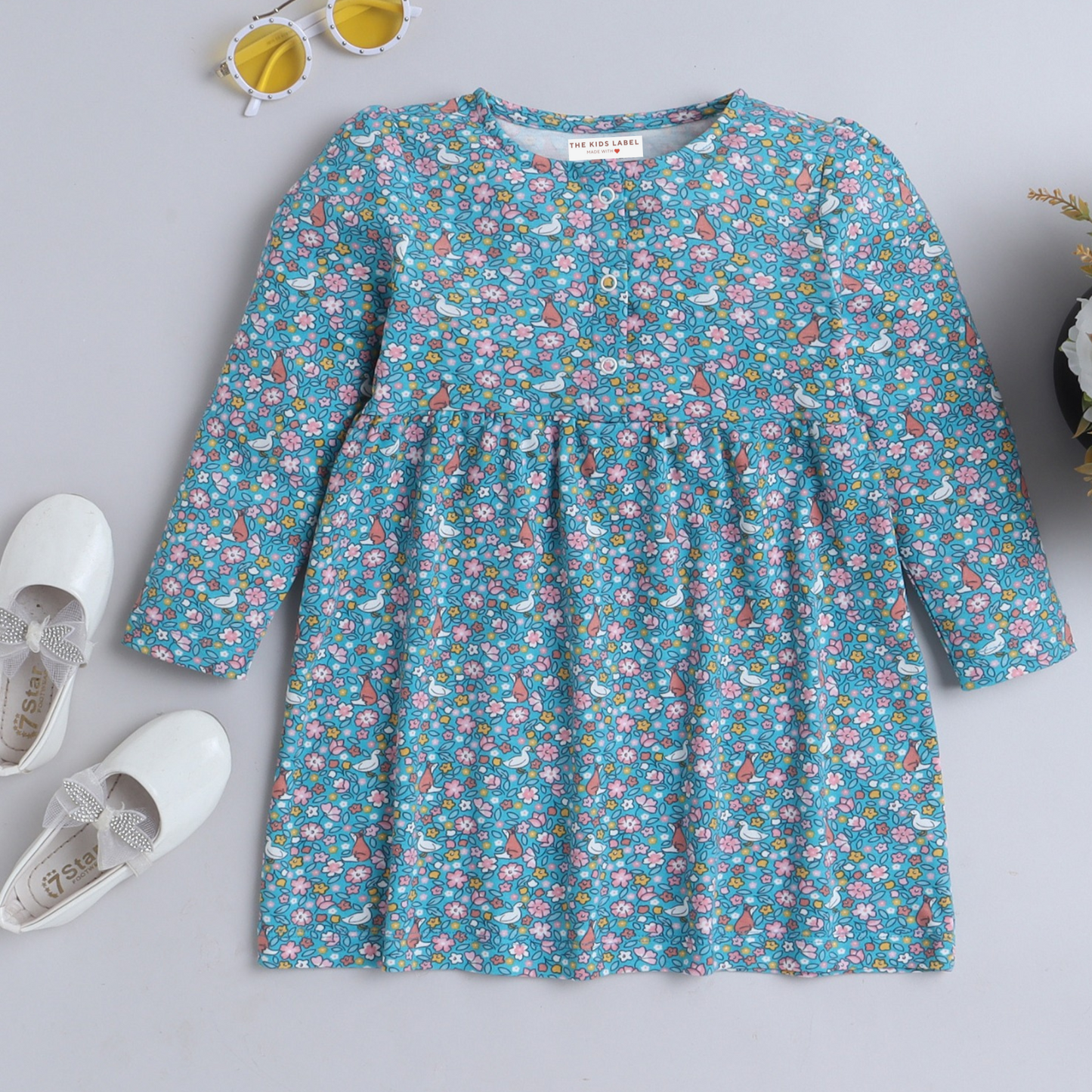 Chirp & Twirl Floral Dress