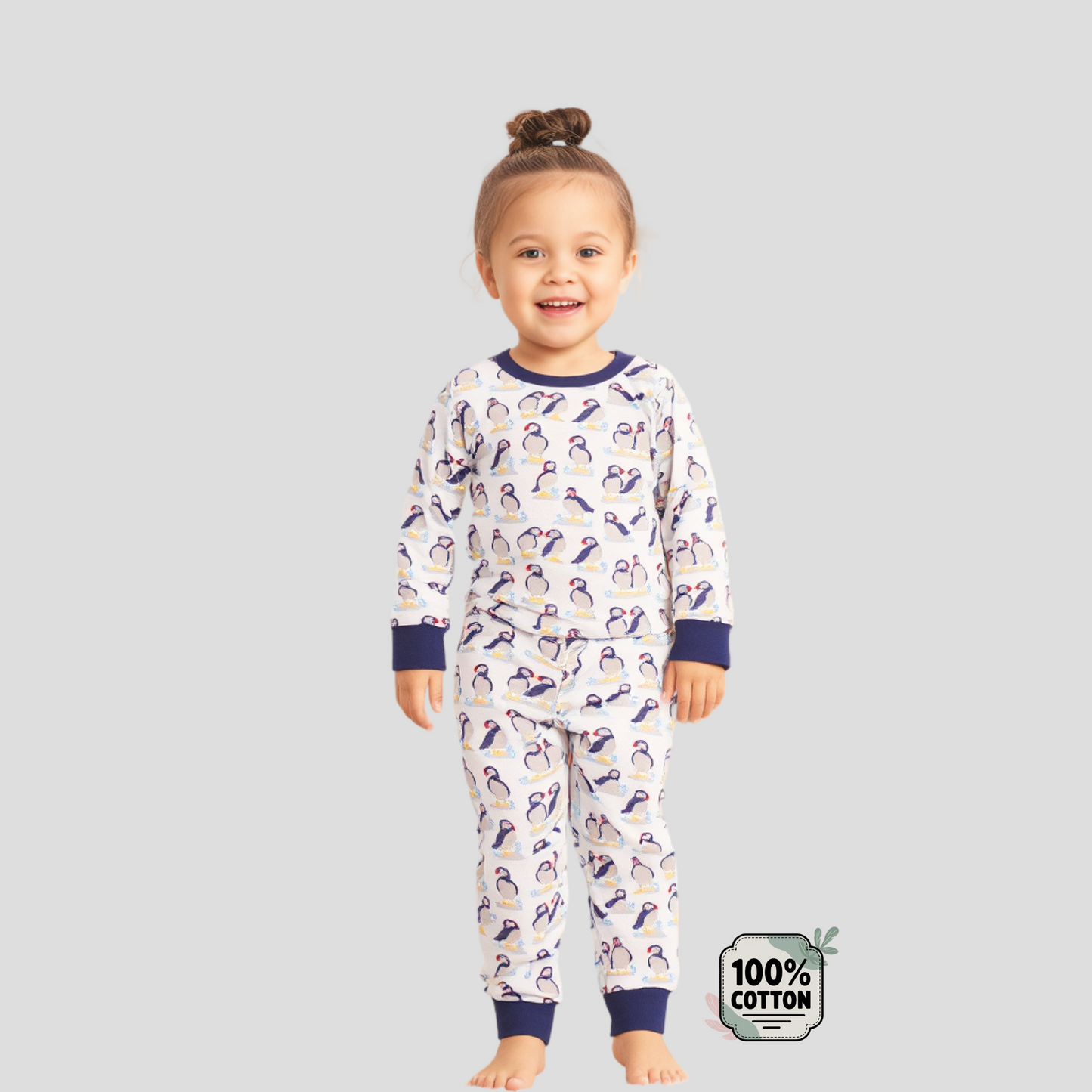 Penguins Cotton Unisex Night Suit