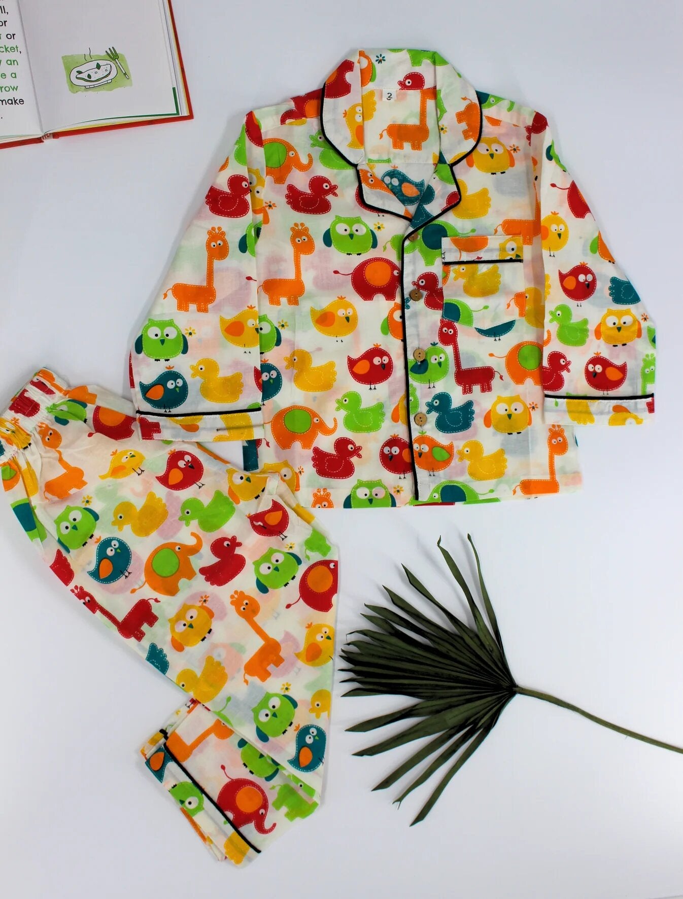 Animal Cotton Unisex Pyjama Set
