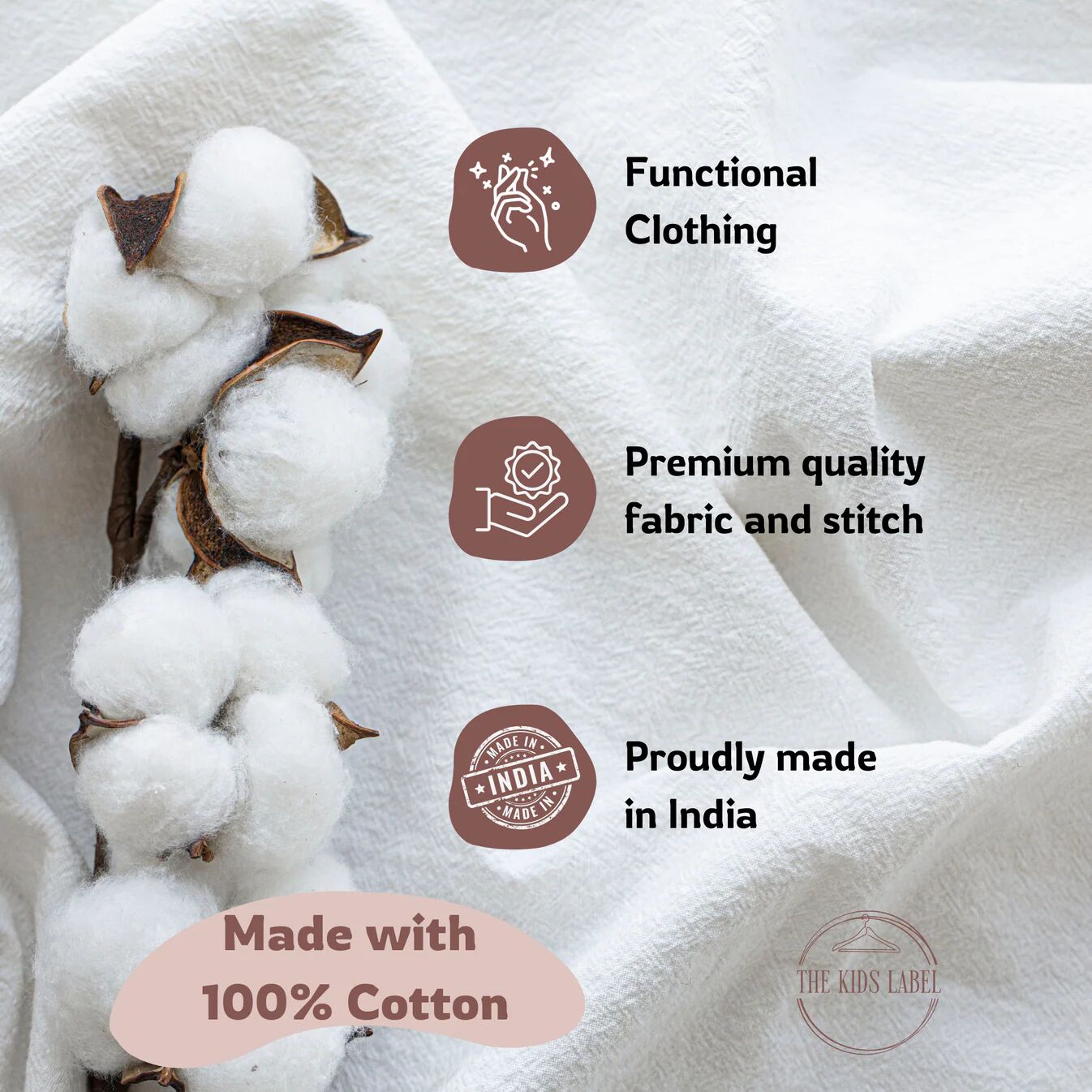 100% Cotton Dreamy Beige Unisex Night suit