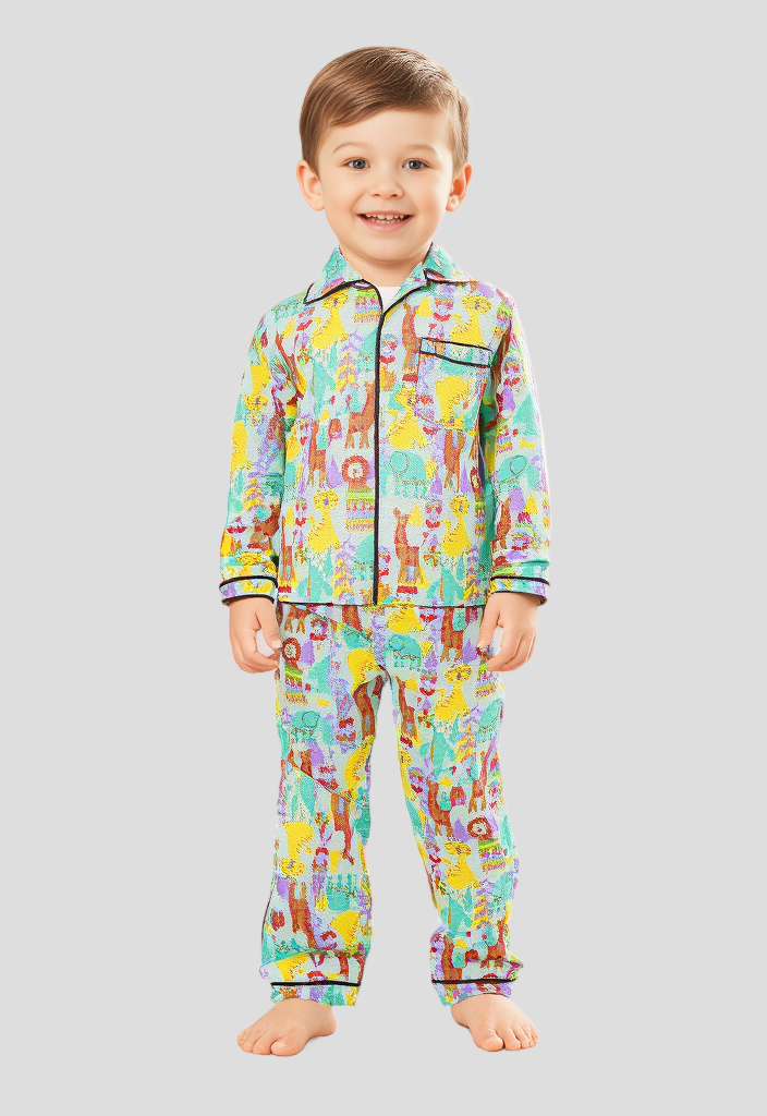 Jungle Theme Unisex Night Suit