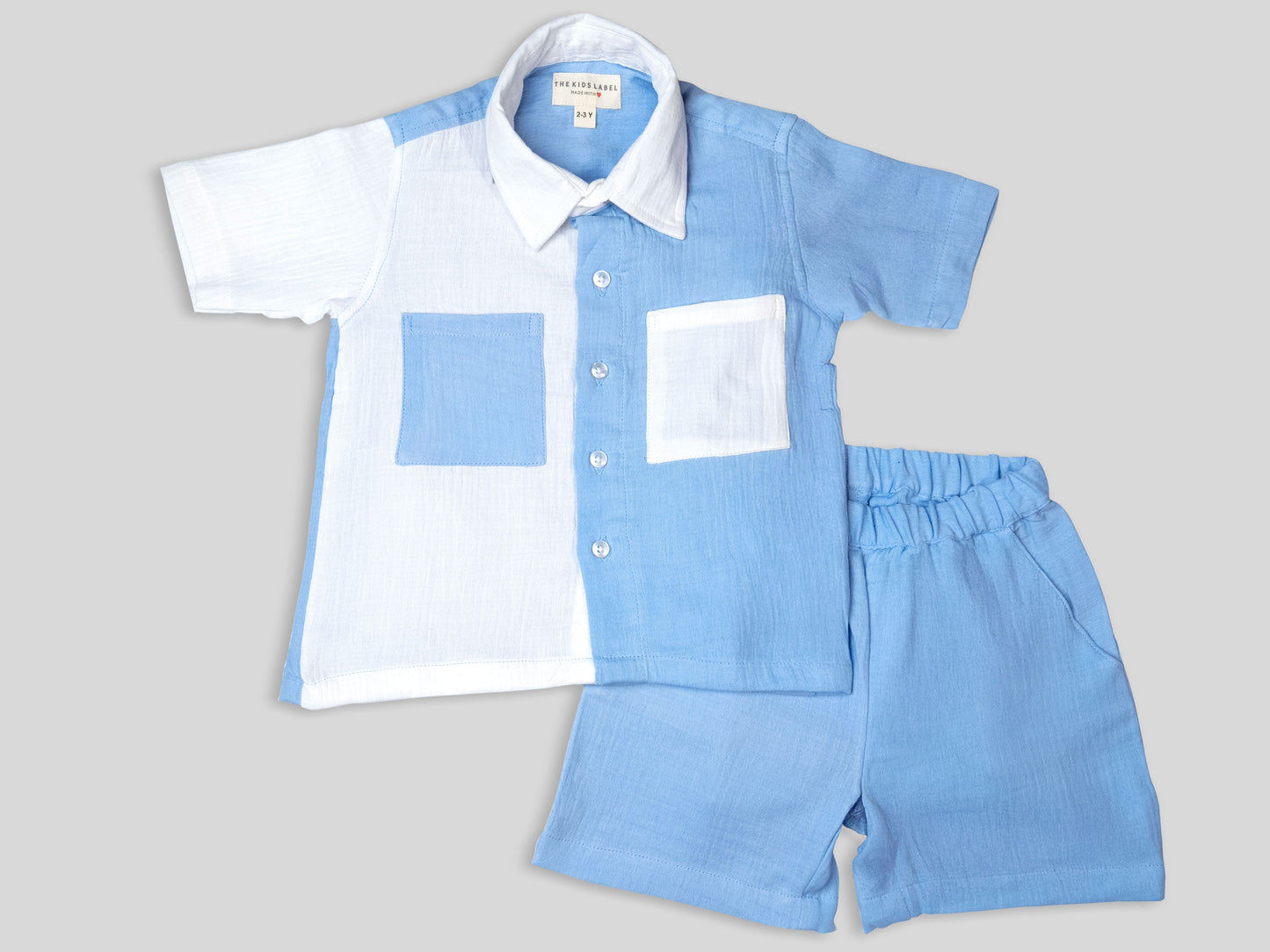 Dual-Tone Cotton Co-Ord Set