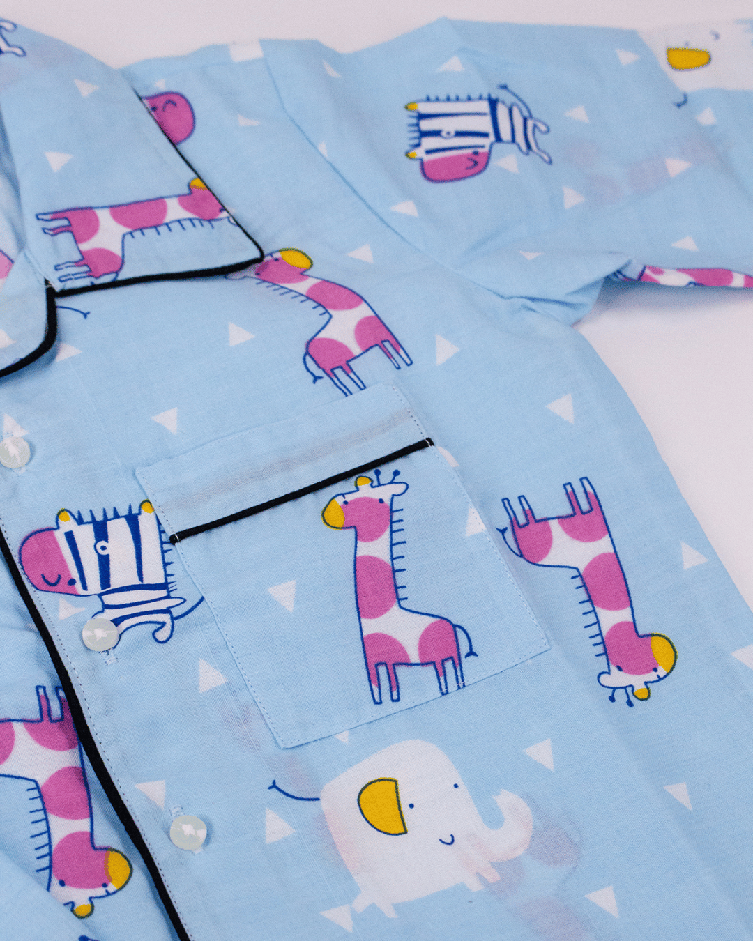 100% Cotton Jolly Jungle Unisex Night Suit