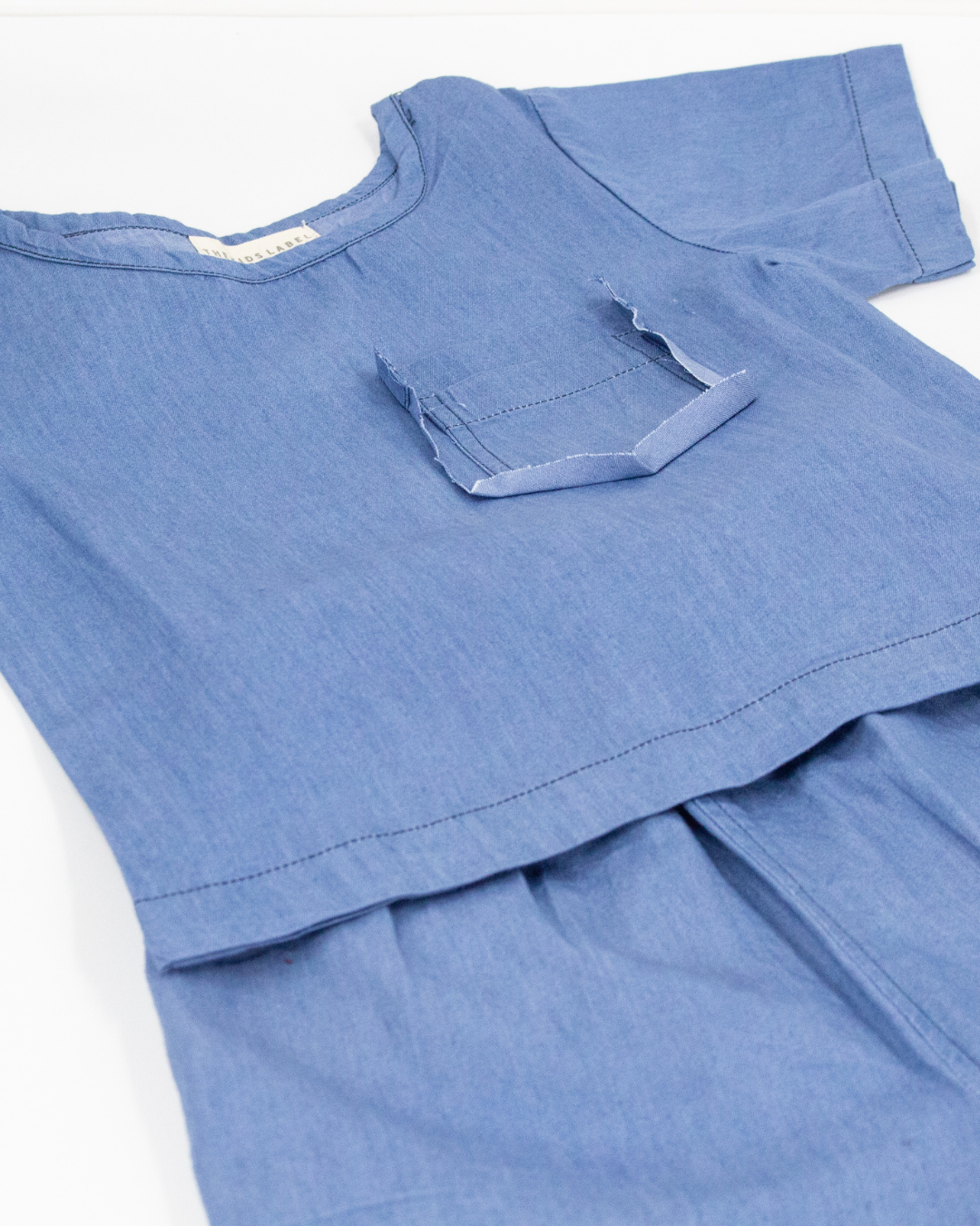 Unisex Denim T-shirt and Pants Set