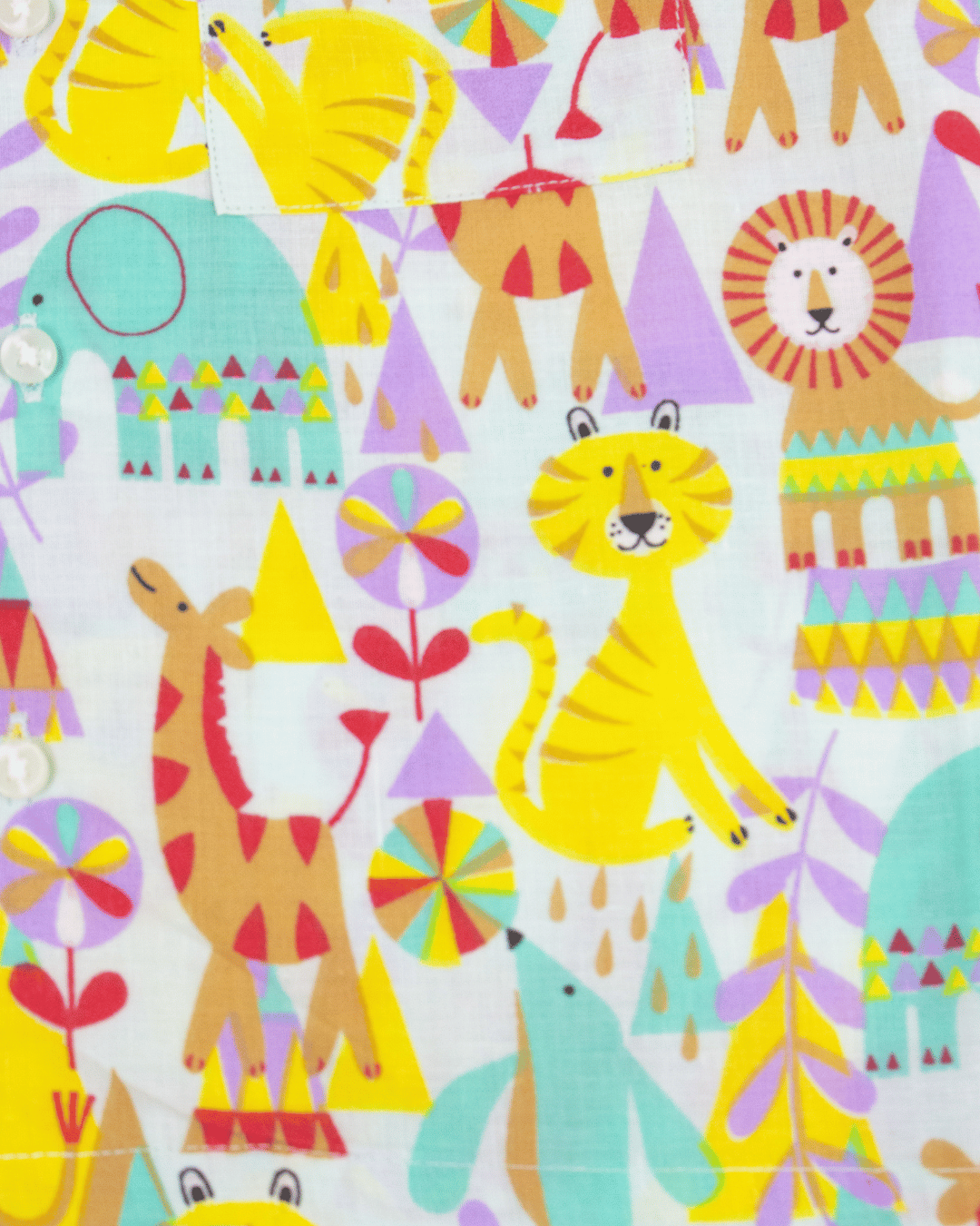 100% Cotton Jungle Theme Unisex Night Suit