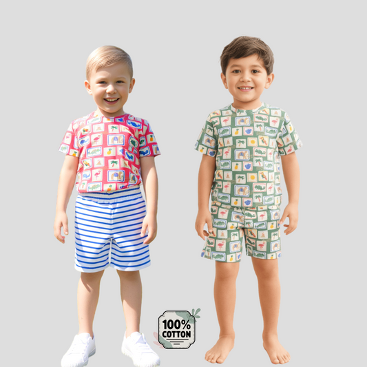 Tropical Unisex Playsuit Set of 2