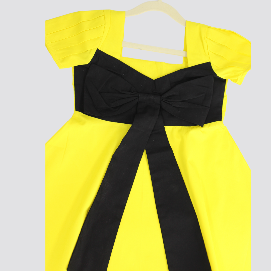 Neon Dream Dress with Signature Black Bow