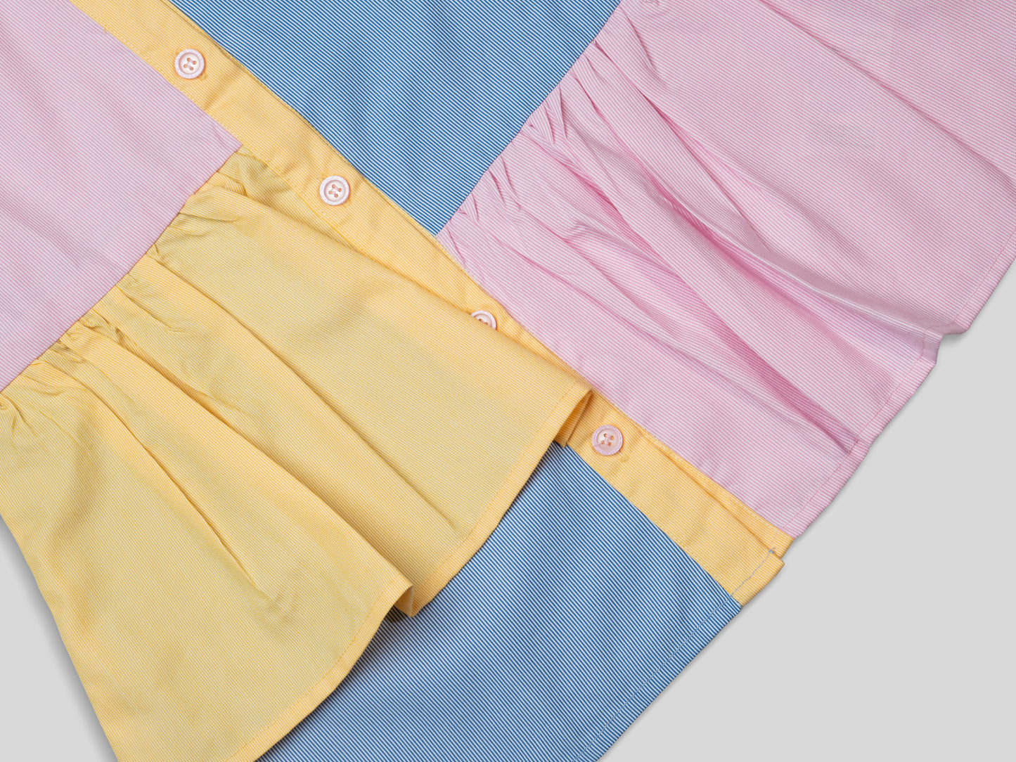 Rainbow Hues Cotton Dress