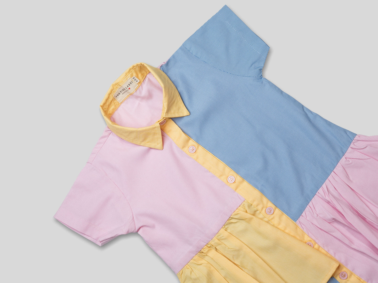 Rainbow Hues Cotton Dress