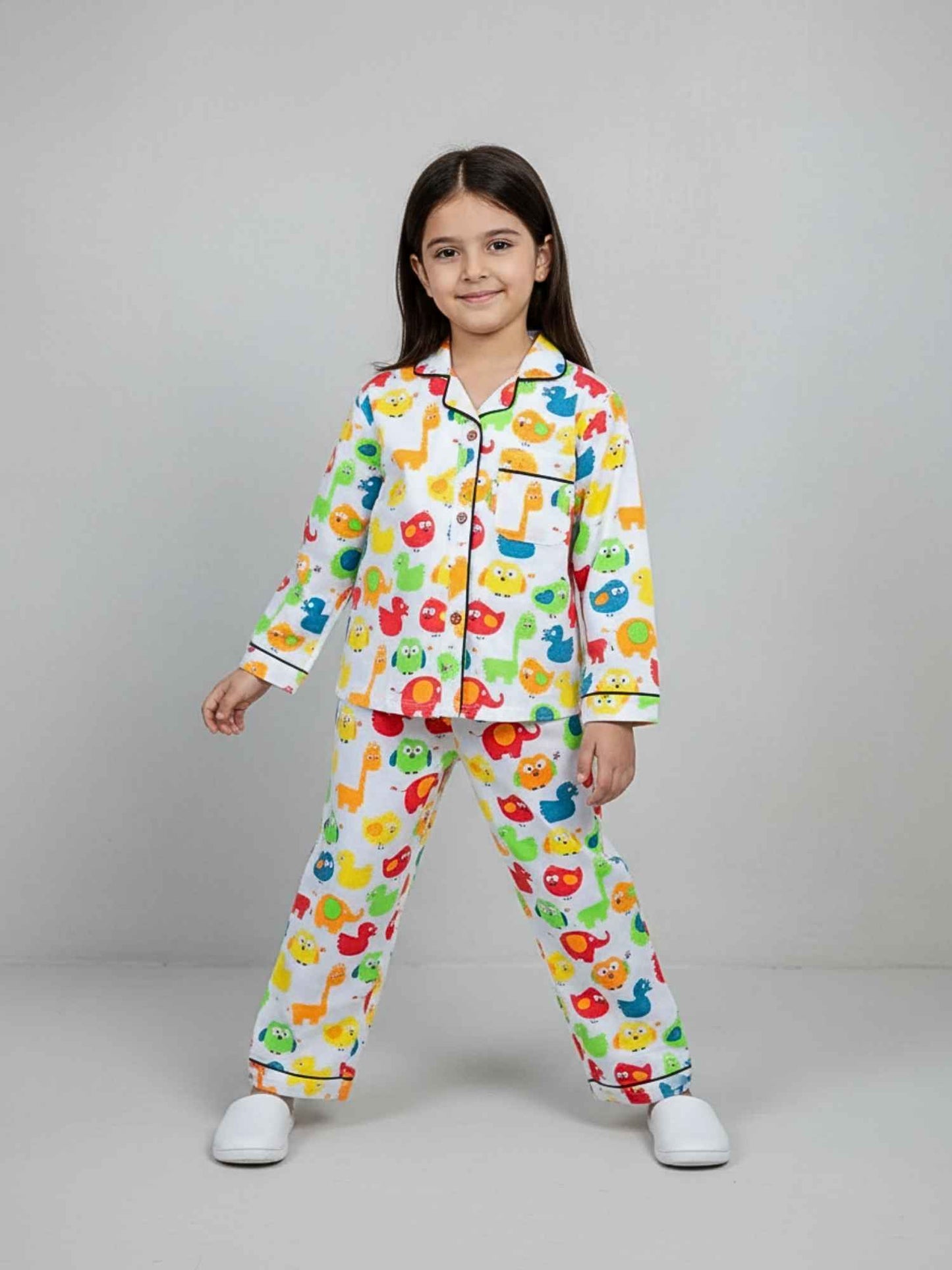 100% Cotton Animal Print Unisex Night Suit