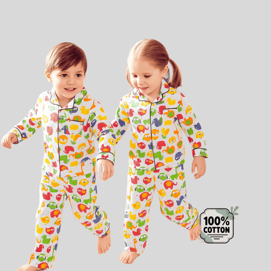 Animal Cotton Unisex Pyjama Set