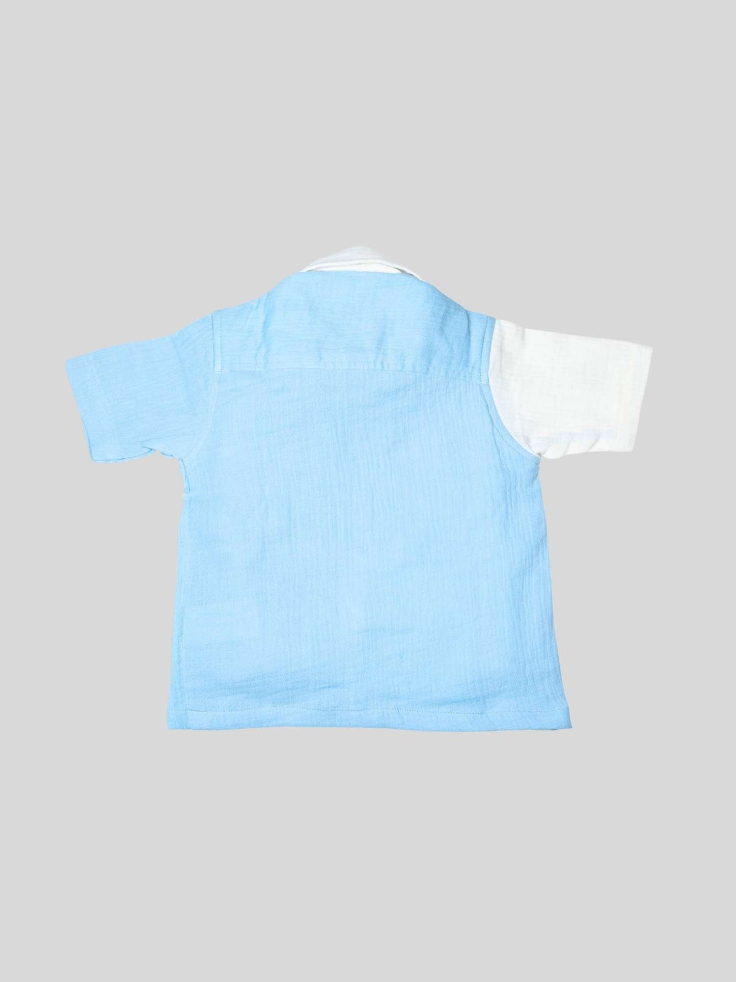 Dual-Tone Cotton Co-Ord Set