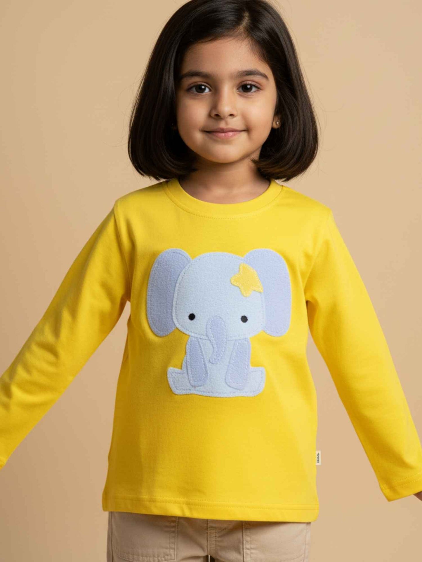 Happy Elephant Unisex Cotton Tee