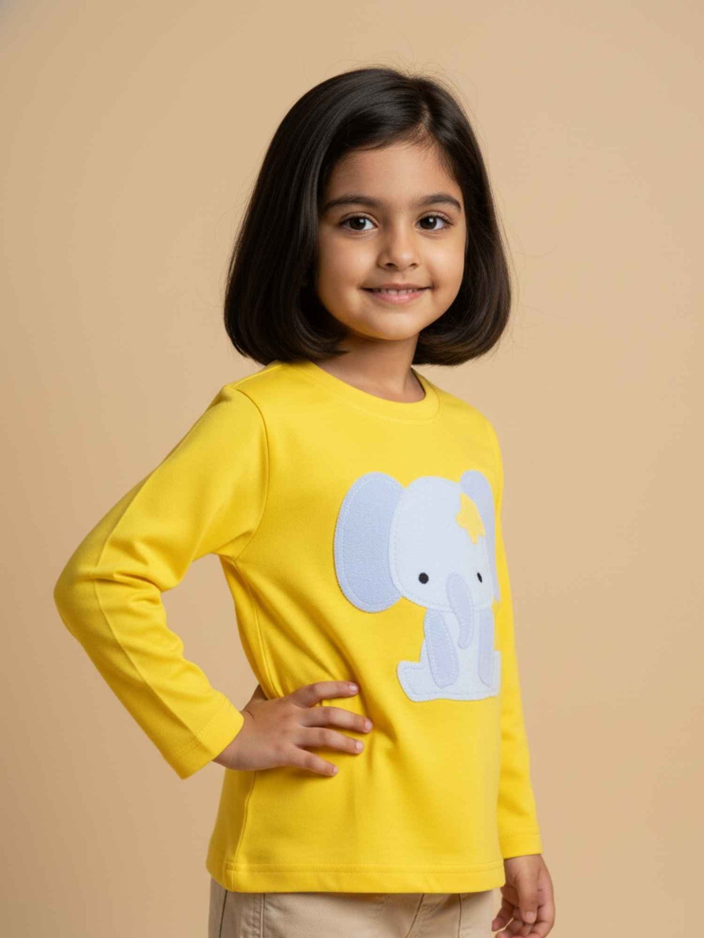 Happy Elephant Unisex Cotton Tee