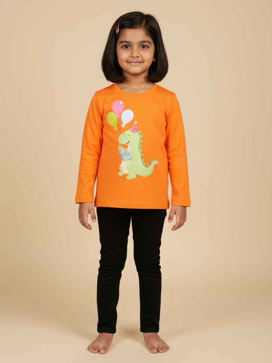 Dino Party Fun Unisex Cotton Tee