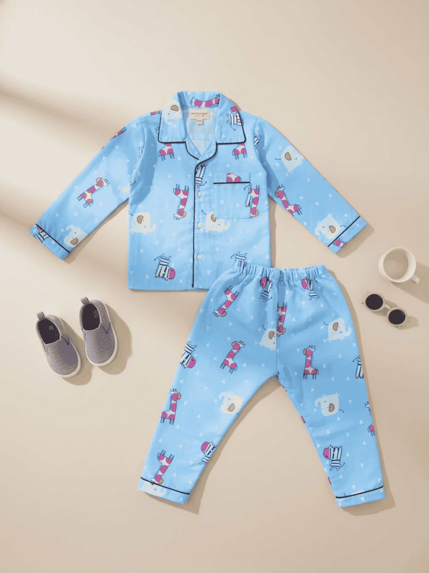 100% Cotton Jolly Jungle Unisex Night Suit