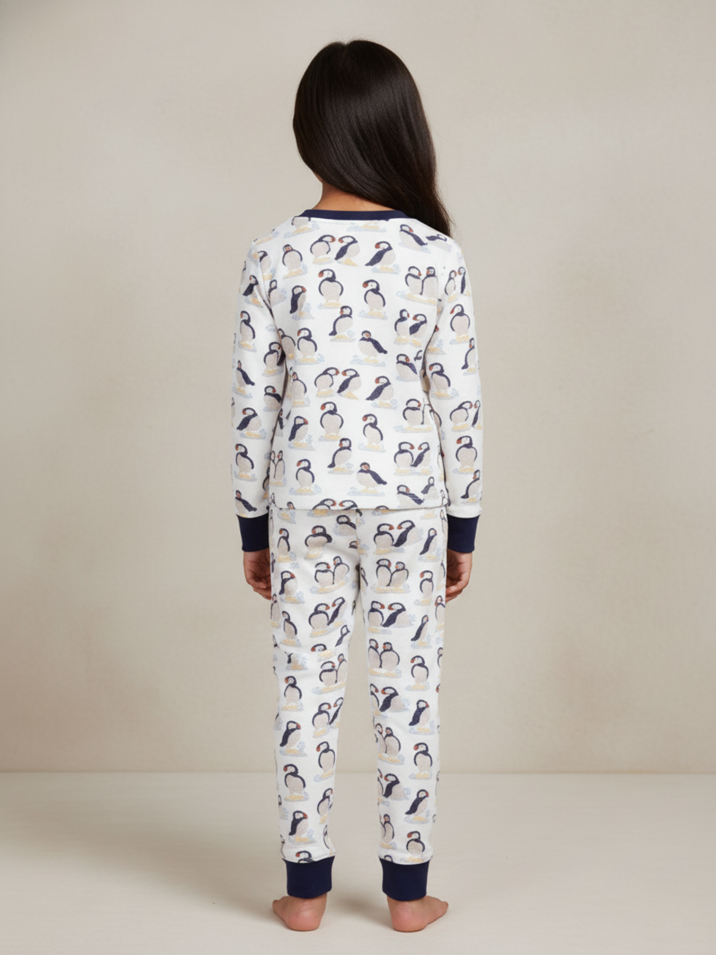 100% Cotton Knit Penguins Unisex Night Suit