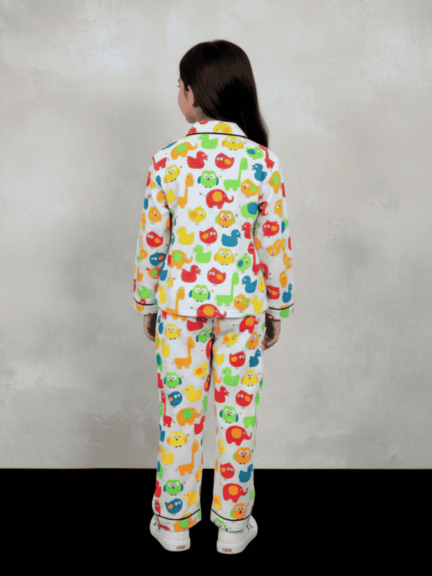 100% Cotton Animal Print Unisex Night Suit