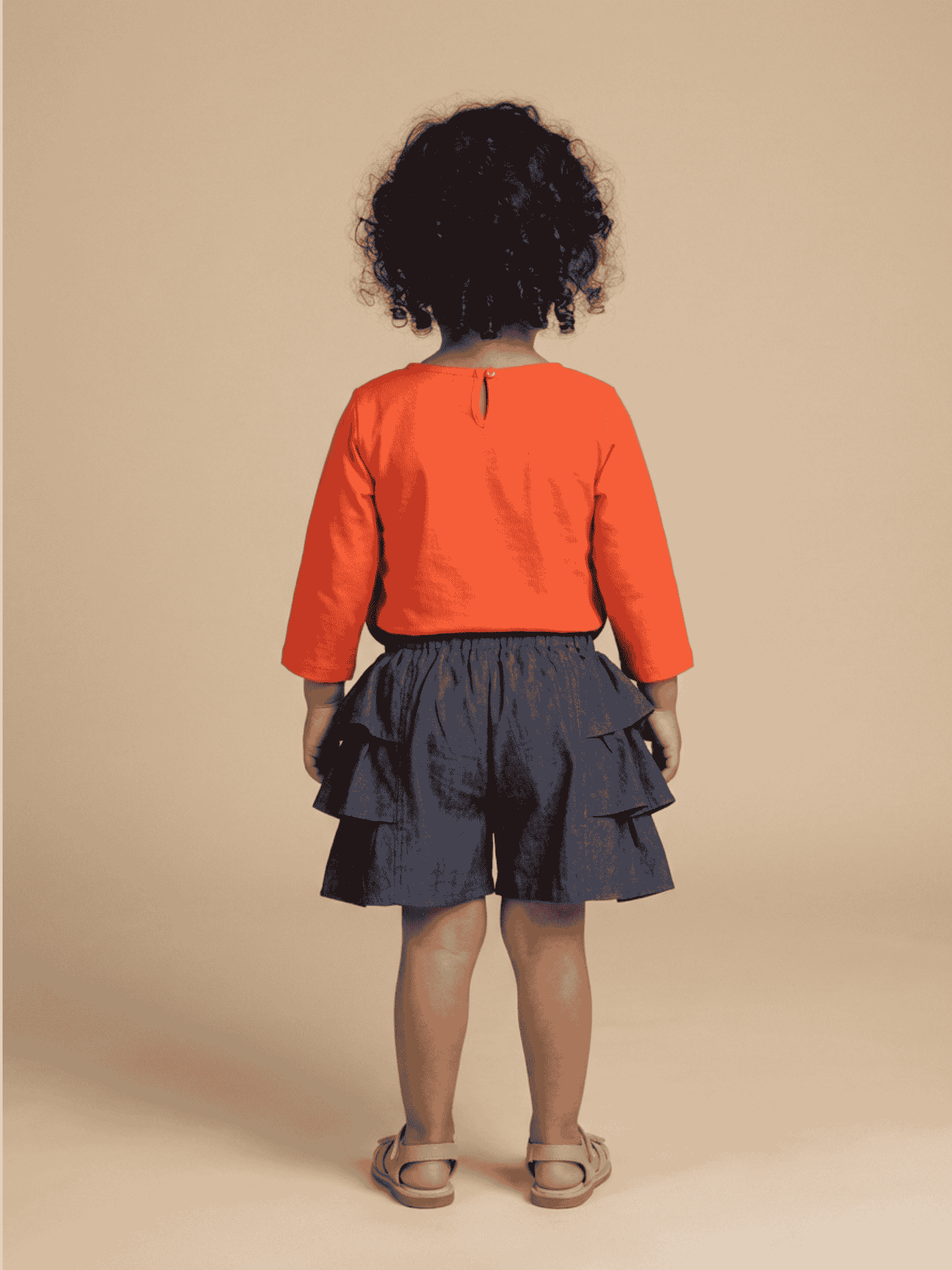 Flower Cotton Skort Set
