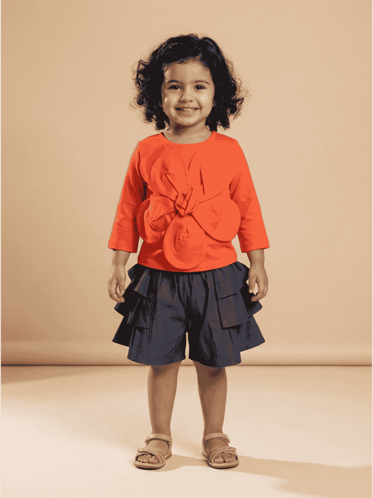 Flower Cotton Skort Set