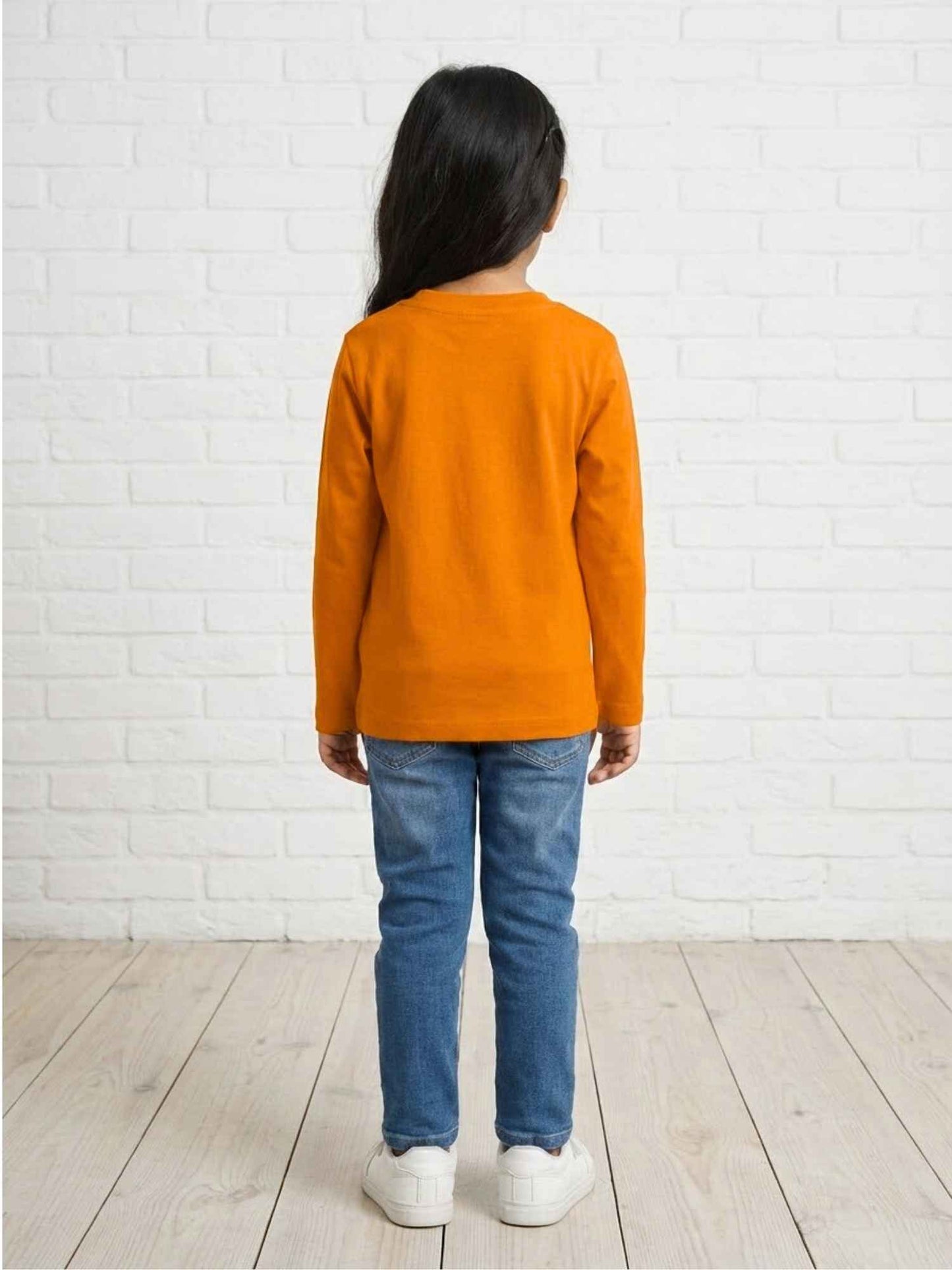 Unisex Cotton Jellyfish Print T-Shirt – Orange -(FLAT 50% OFF)