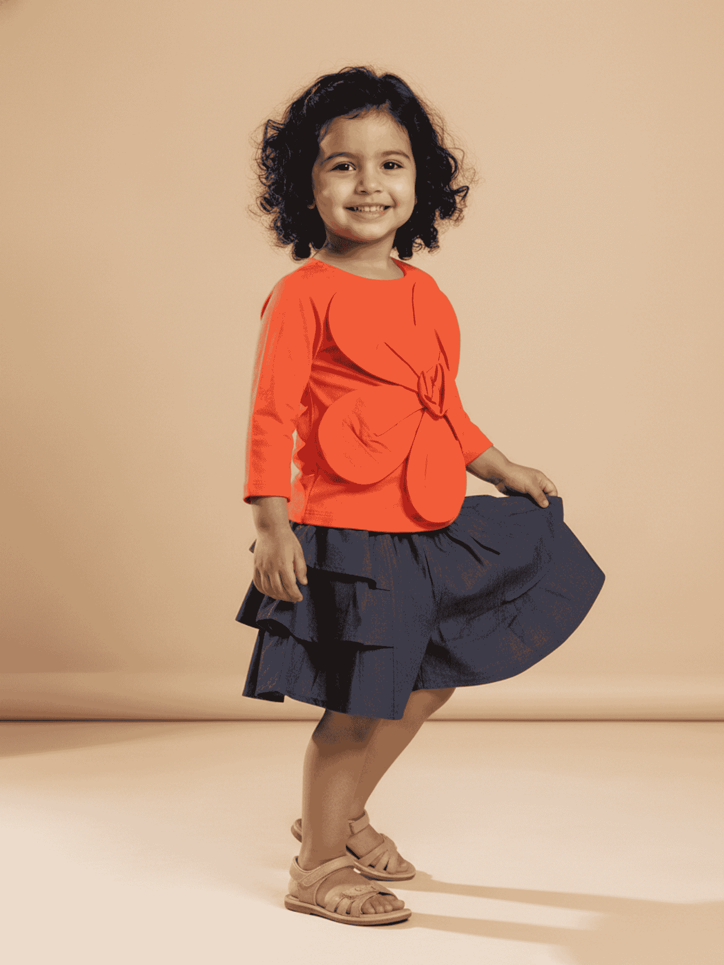 Flower Cotton Skort Set