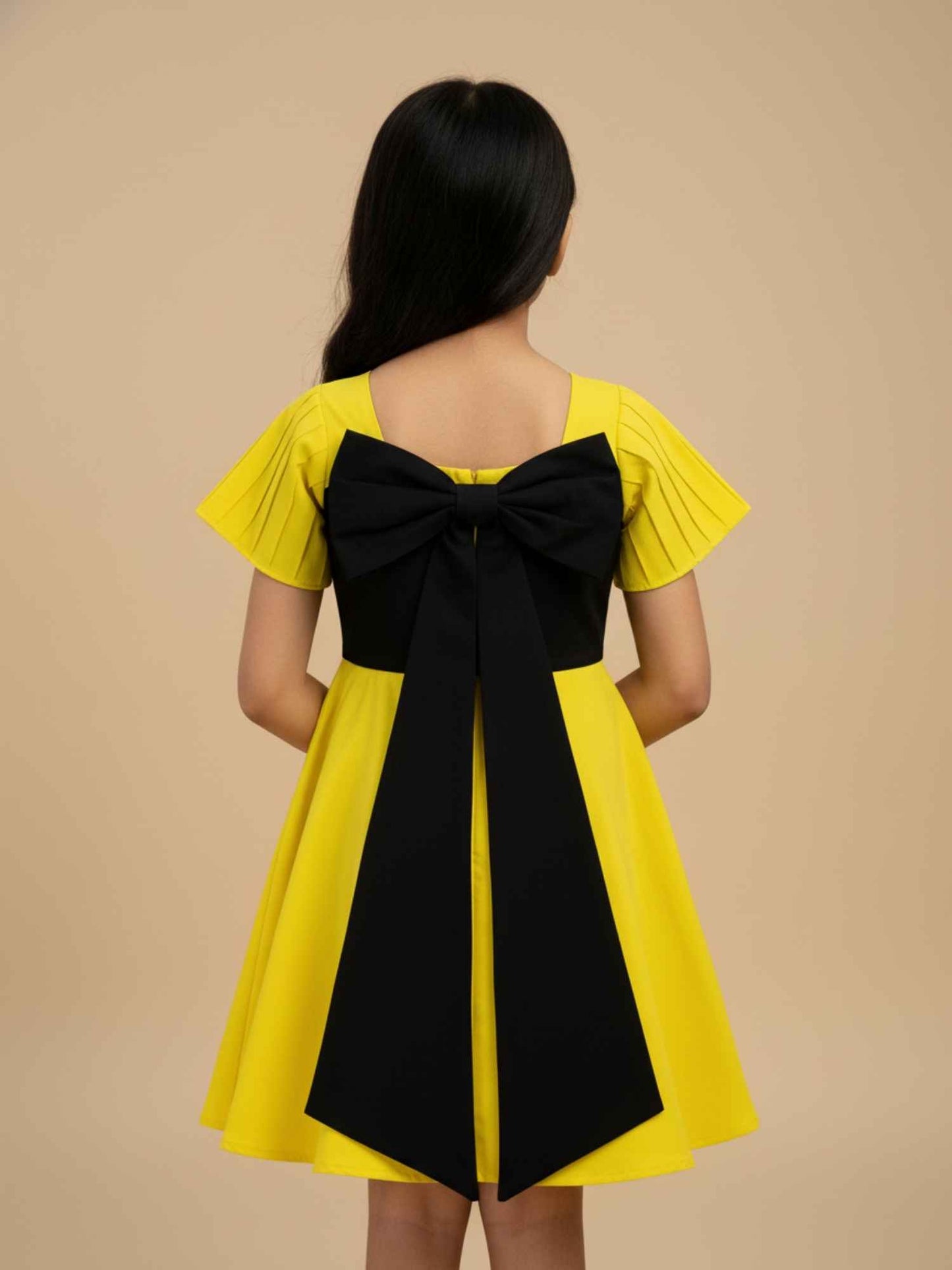 Neon Dream Dress with Signature Black Bow