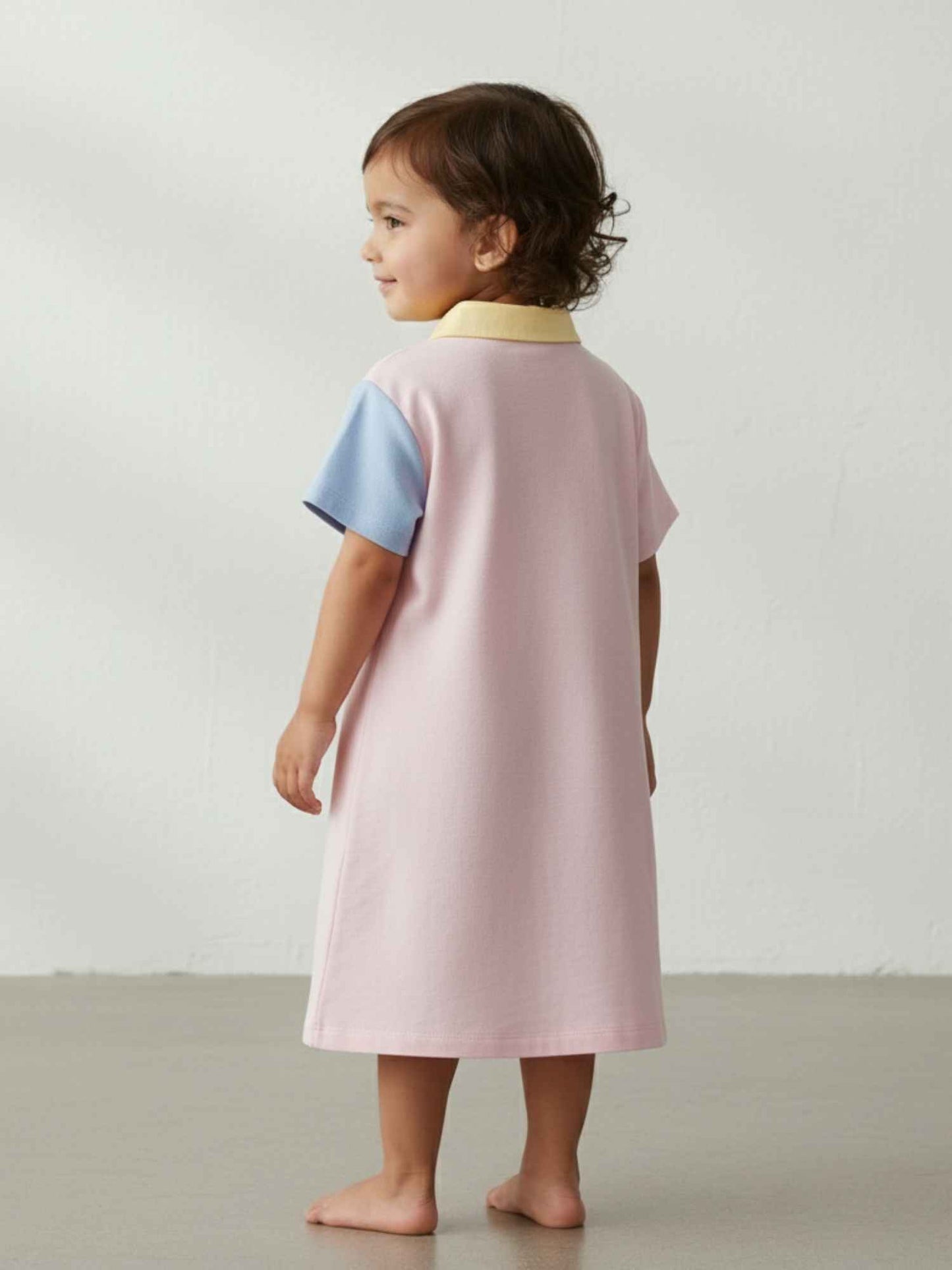 Rainbow Hues Cotton Dress