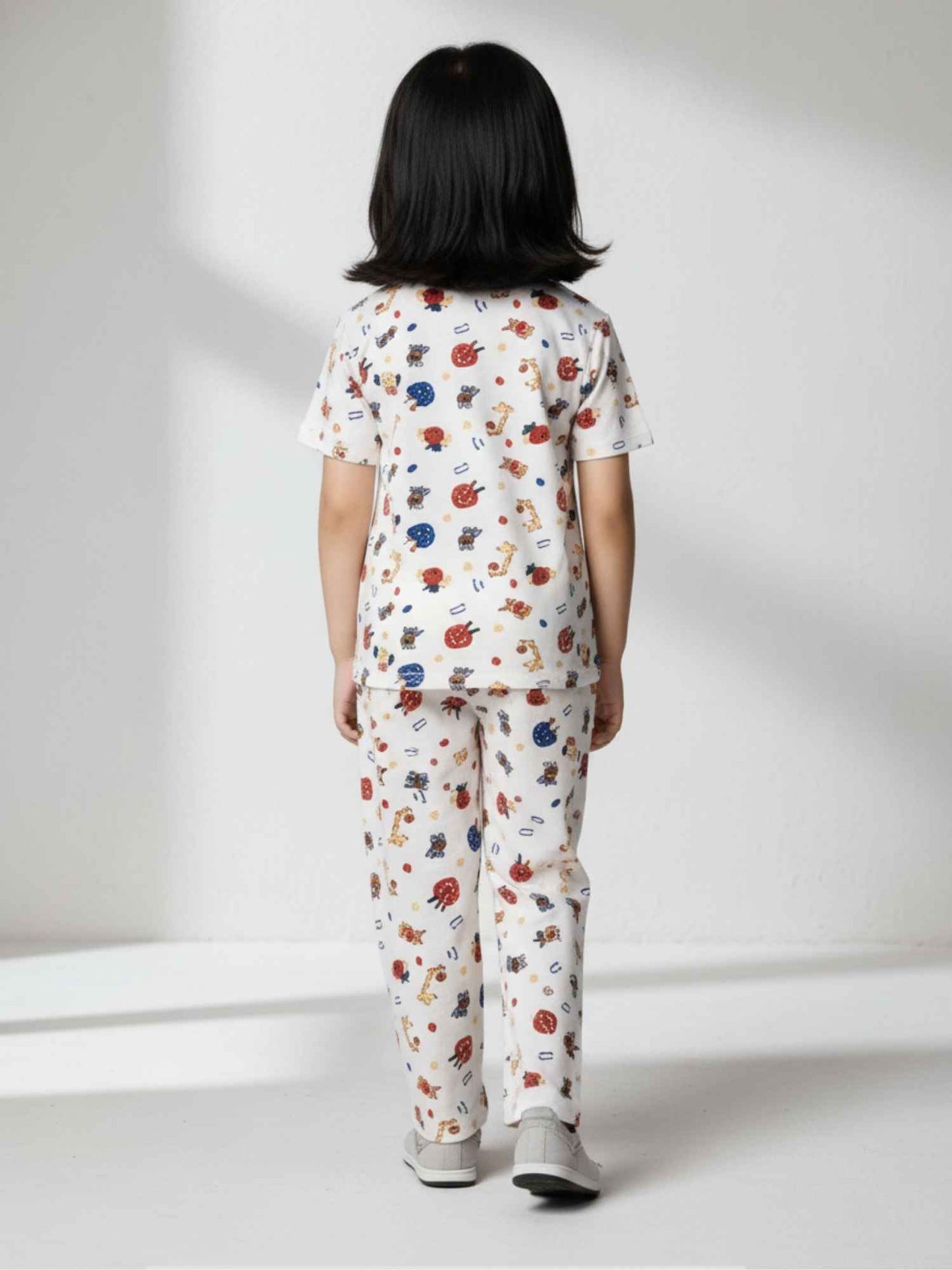 100% Cotton Animal Pals Unisex Night Suit