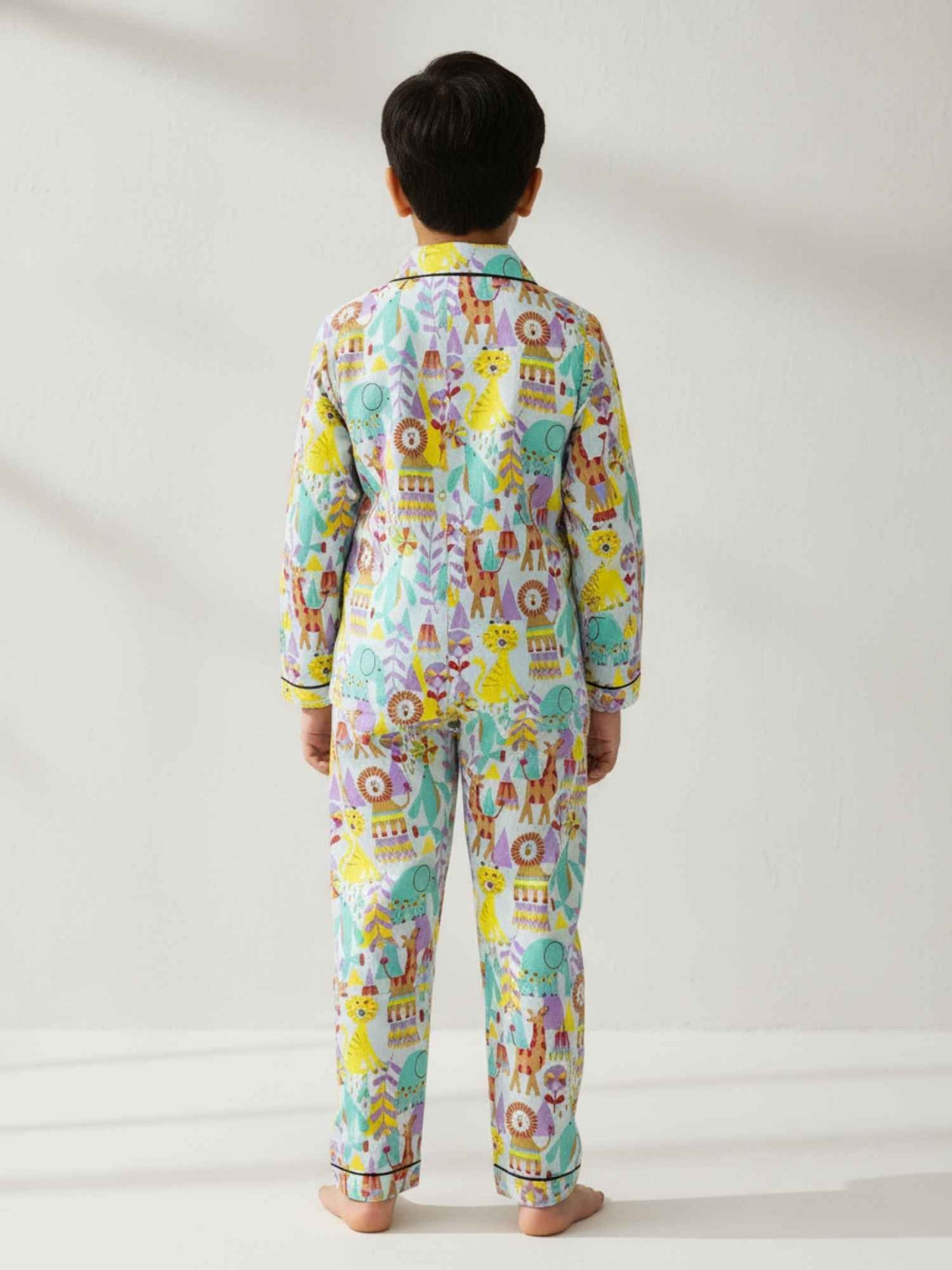 100% Cotton Jungle Theme Unisex Night Suit